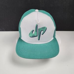 Dude Perfect Snapback Baseball Cap Hat White Teal Green DP Youtube Creator NEW